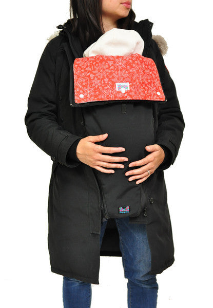 bridge the bump coat panel maternity babywearing