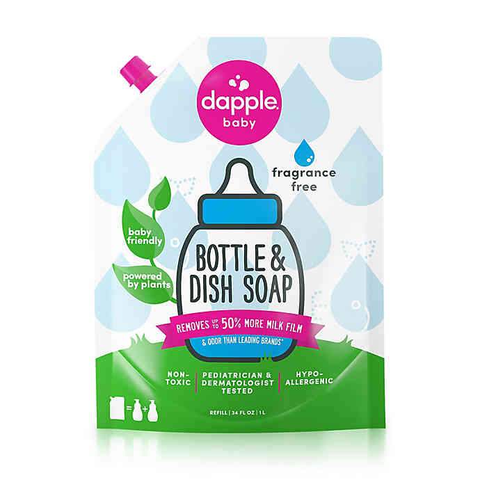 dapple bottle and dish soap fragrance free refill