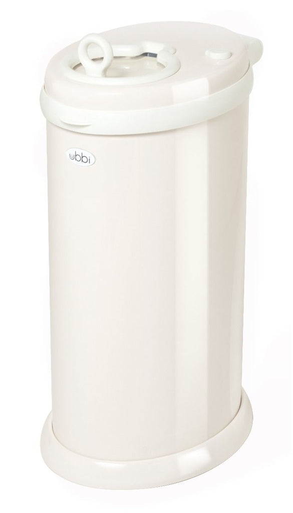 ubbi stainless steel diaper pail sand