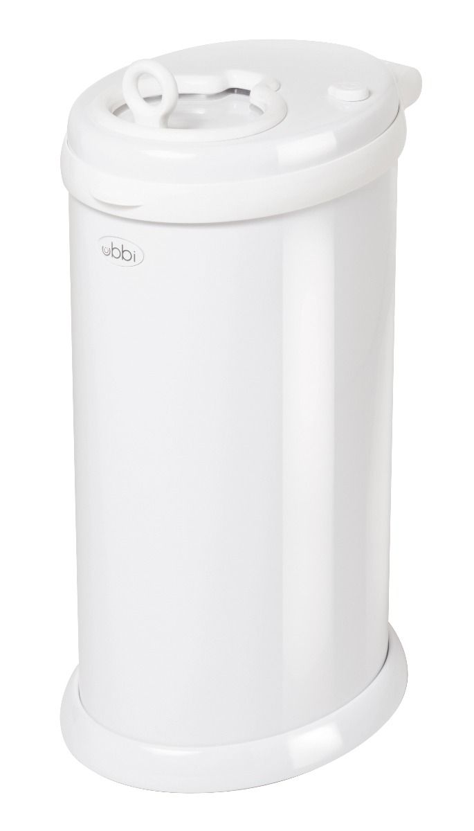 ubbi stainless steel diaper pail white