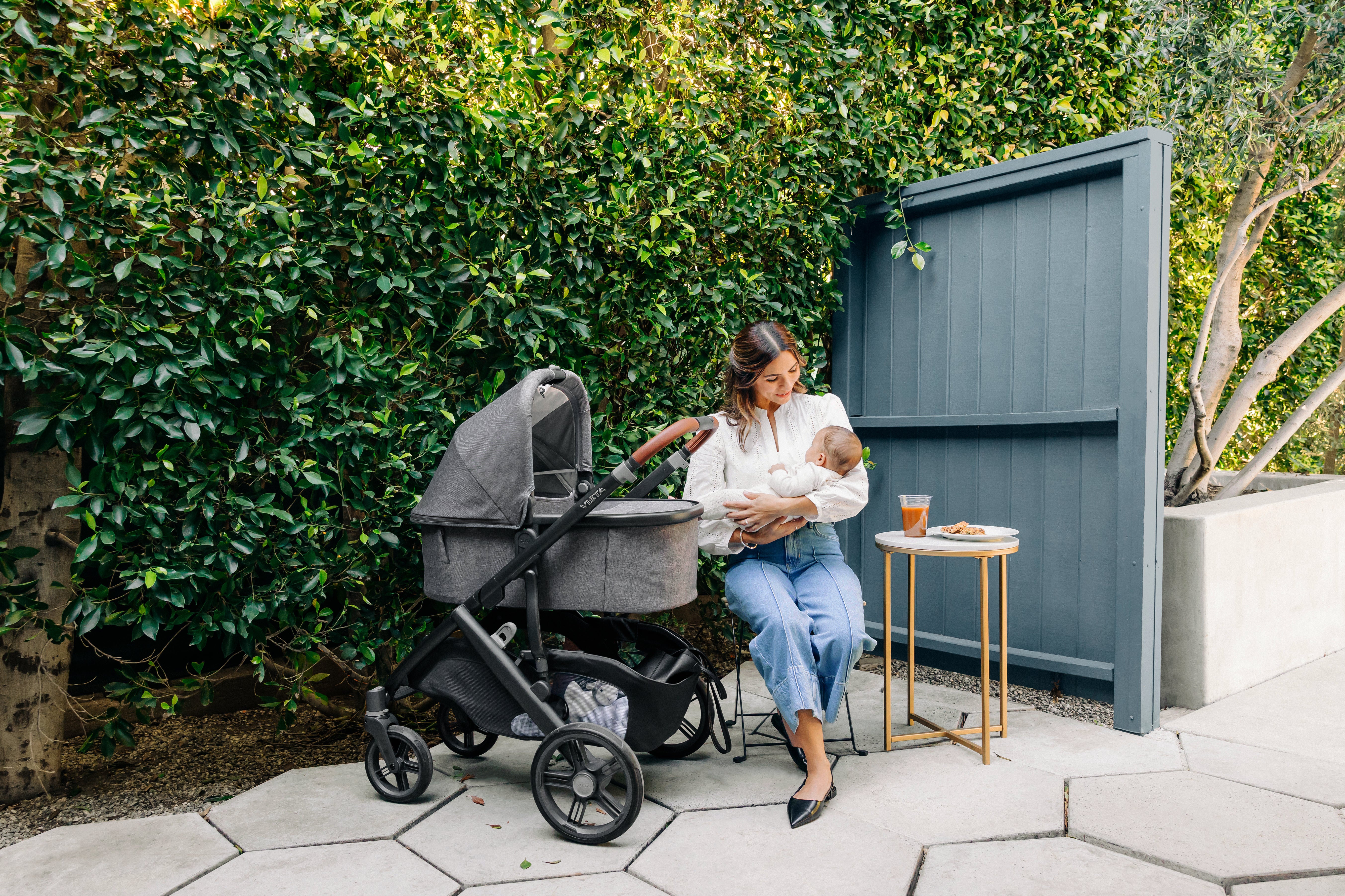 uppababy vista charcoal Uppababy Vista V3 with Bassinet V3