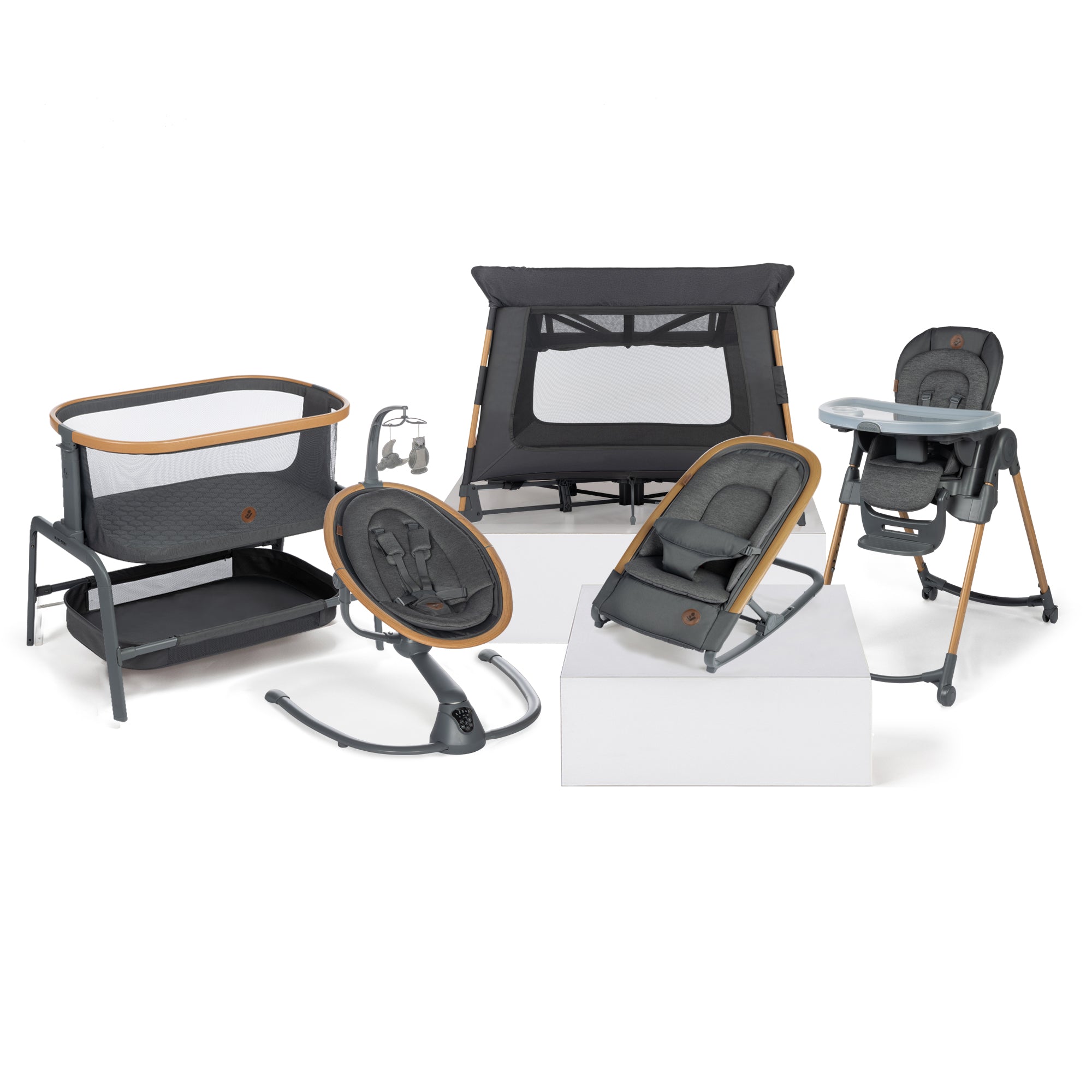 maxi-cosi 6-in-1 minla high chair essential graphite Maxi Cosi Minla 6-in-1 High Chair