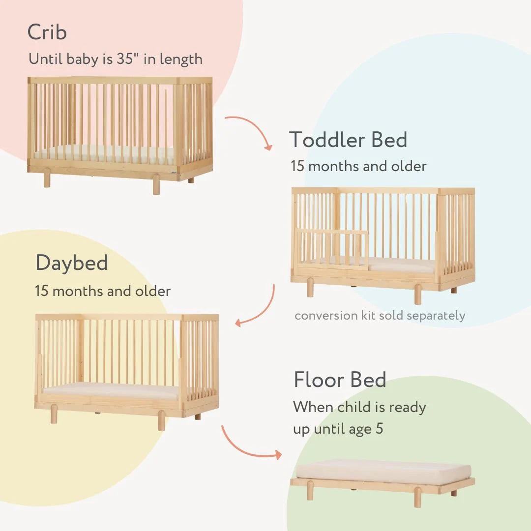 Wooden Crib How Tall Is A Standard Crib Dadada Baby Bliss 4-in-1