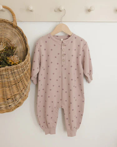 Relaxed Fleece Jumpsuit Polka Dot Love Me Do Baby Maternity