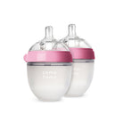 como tomo baby bottle silicone pink
