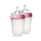 como tomo baby bottle silicone pink