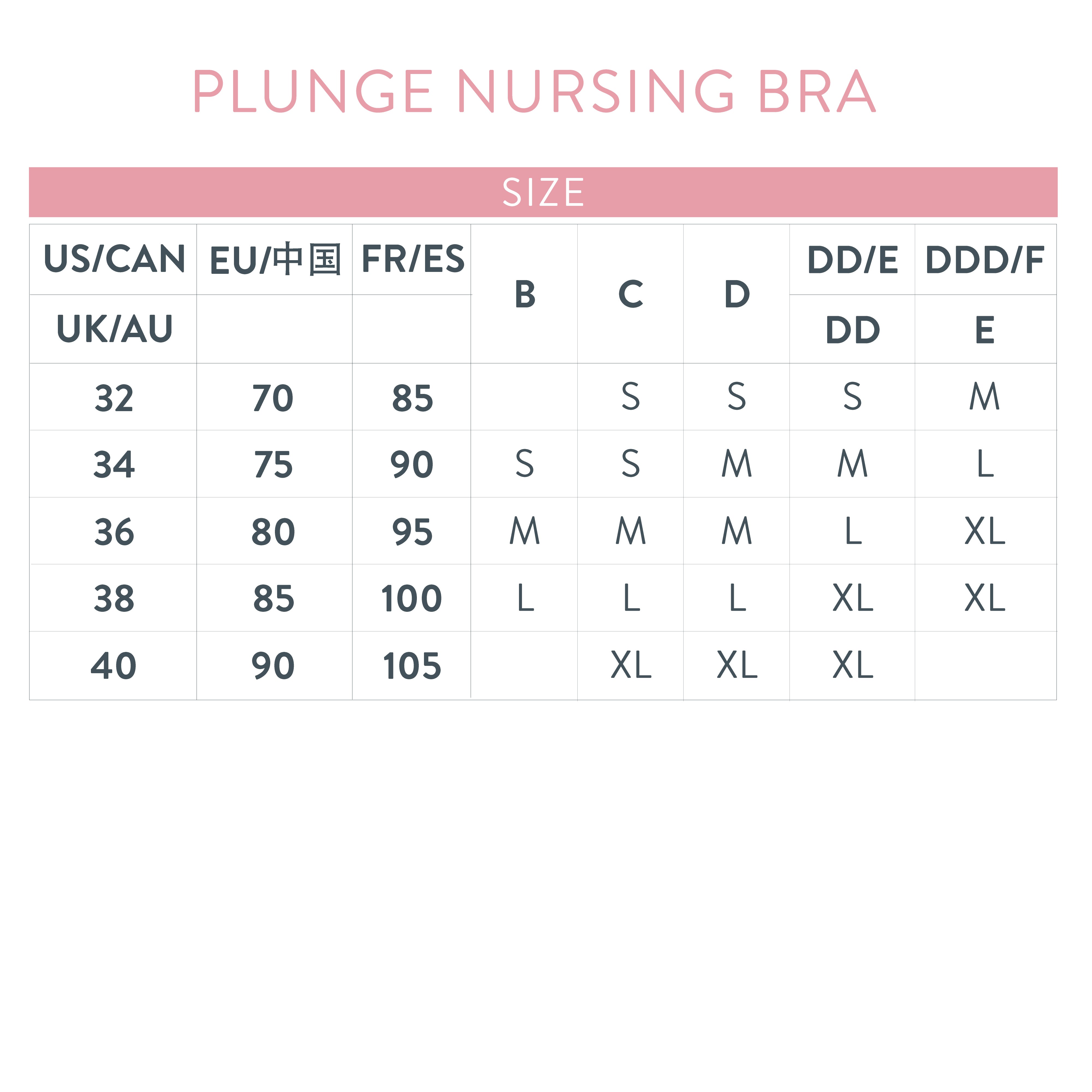 Plunge Nursing Bra - Black