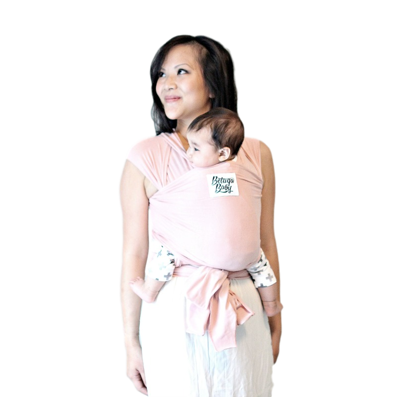 beluga baby baby wrap carrier the lillian blush pink