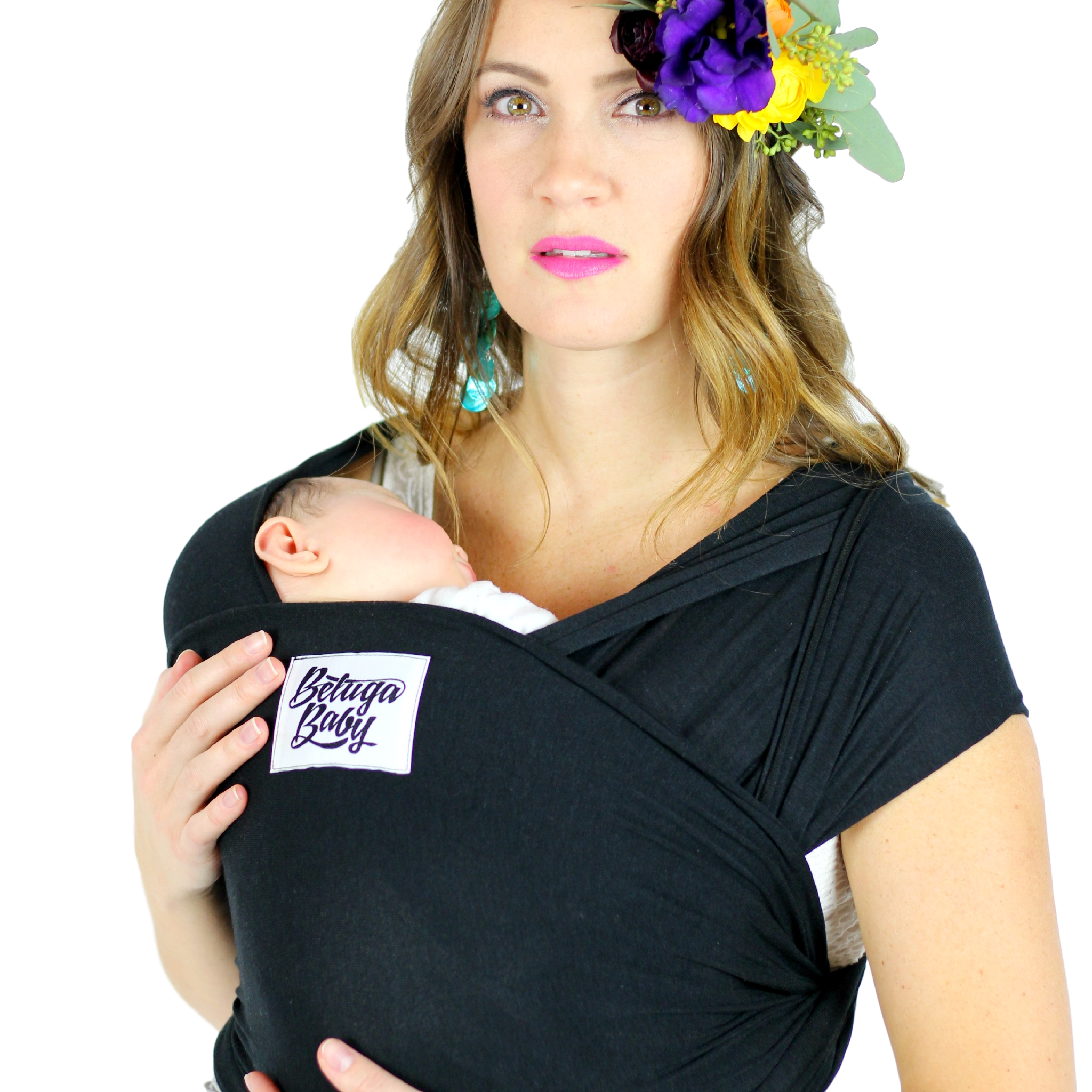 beluga baby baby wrap carrier the sawyer black