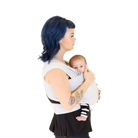 beluga baby baby wrap carrier the shannon light grey and white stripe