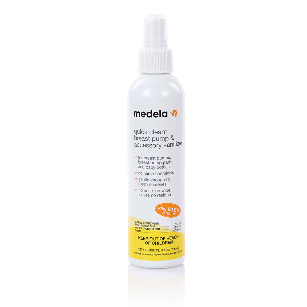 medela quick clean breast pump and accessory sanitizer spray
