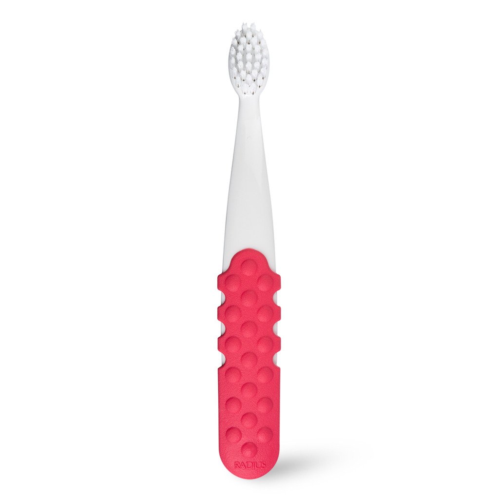 radius totz plus kids toothbrush white coral grip