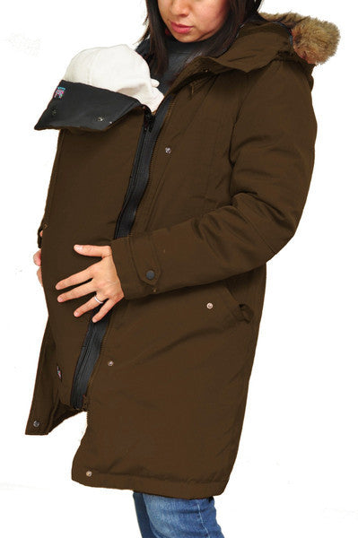 bridge the bump coat panel maternity babywearing