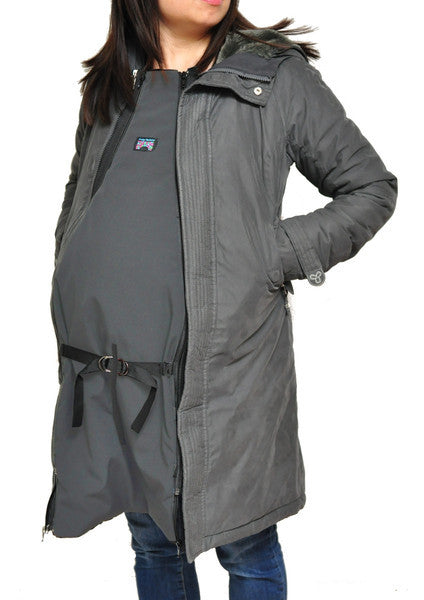 bridge the bump coat panel maternity babywearing