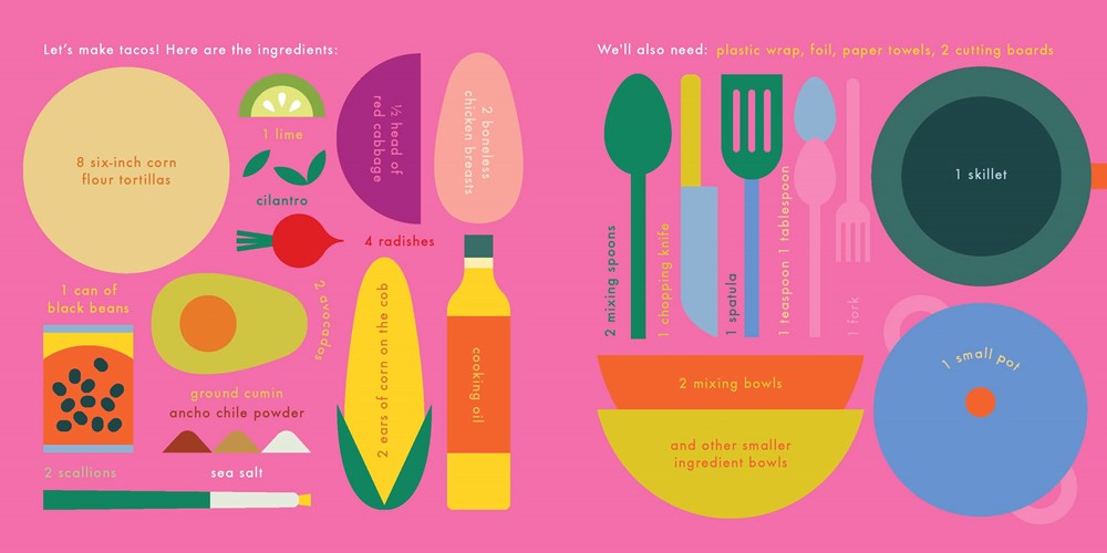 tacos interactive recipe book lotta nieminen