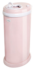 ubbi stainless steel diaper pail blush pink