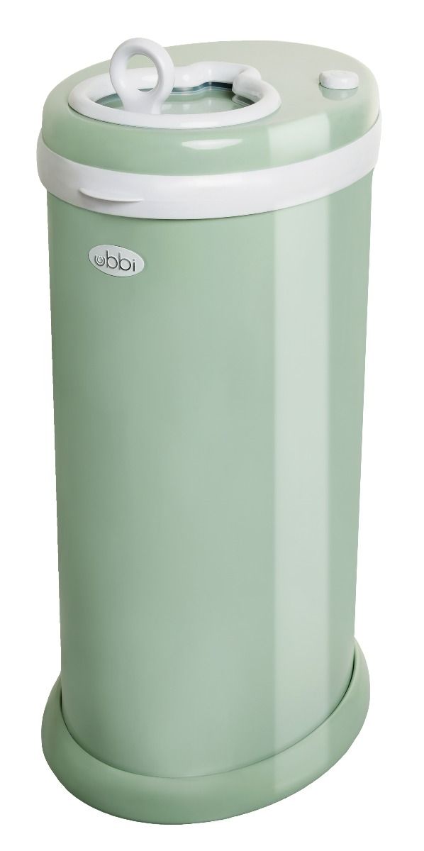 ubbi stainless steel diaper pail sage
